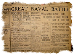Jutland Newspaper Headline 1916
